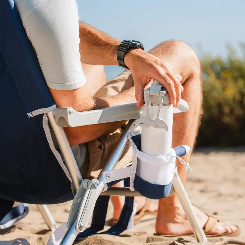Reclining Beach Backpack Beach Chair - Choice 709 - Rust-Resistant Aluminum Sand-Friendly Lounge Chair Detail