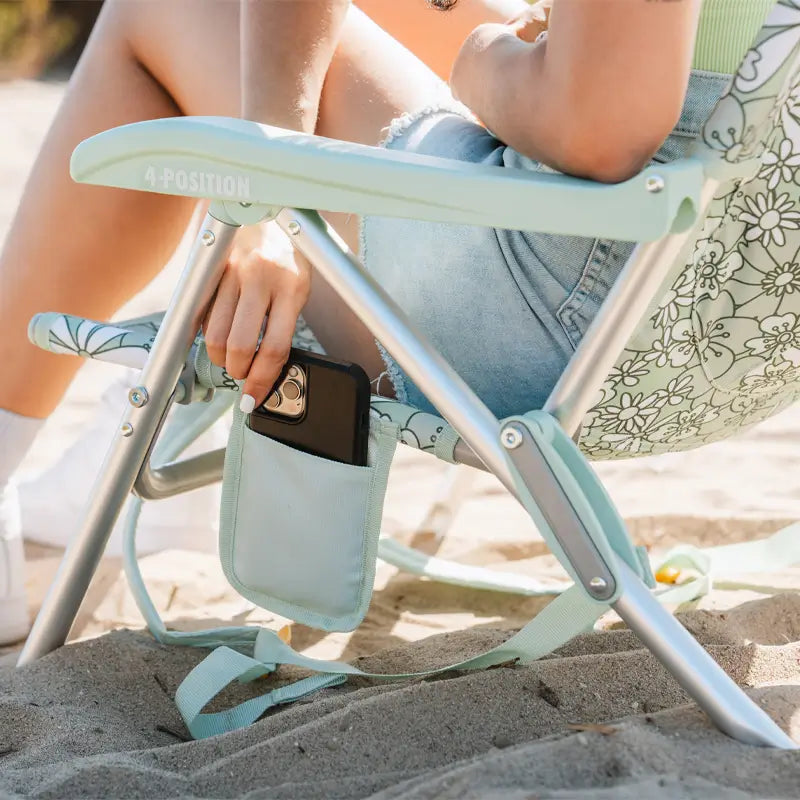 Reclining Beach Backpack Beach Chair - Choice 709 - Rust-Resistant Aluminum Sand-Friendly Lounge Chair Detail