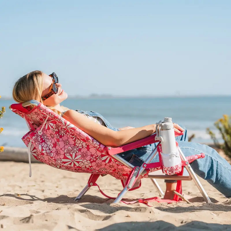 Reclining Beach Backpack Beach Chair - Choice 709 - Rust-Resistant Aluminum Sand-Friendly Lounge Chair Detail