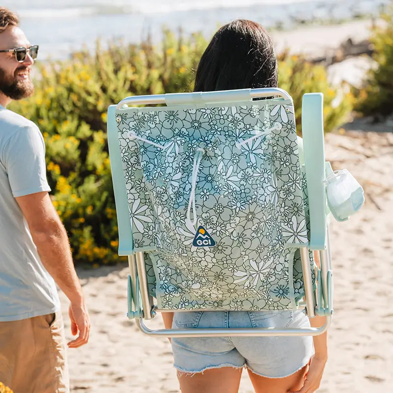 Reclining Beach Backpack Beach Chair - Choice 709 - Rust-Resistant Aluminum Sand-Friendly Lounge Chair Detail
