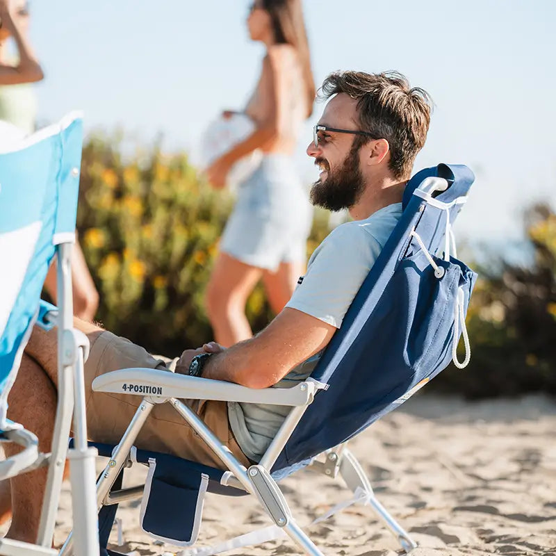 Reclining Beach Backpack Beach Chair - Choice 709 - Rust-Resistant Aluminum Sand-Friendly Lounge Chair Detail