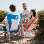 Luxury Camp Beach Rocker - Choice 712 - Heavy-Duty Kickback Rocker with Beverage Holder Detail