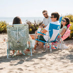 Luxury Camp Beach Rocker - Choice 712 - Heavy-Duty Kickback Rocker with Beverage Holder Detail