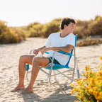 Luxury Camp Beach Rocker - Choice 712 - Heavy-Duty Kickback Rocker with Beverage Holder Detail