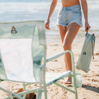 Luxury Camp Beach Rocker - Choice 712 - Heavy-Duty Kickback Rocker with Beverage Holder Detail