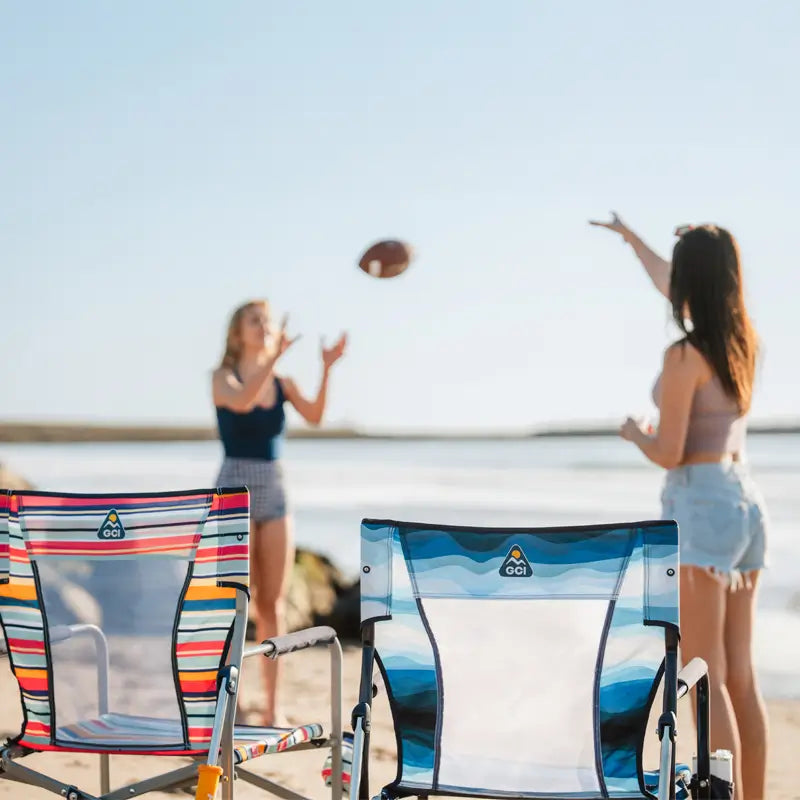 Luxury Camp Beach Rocker - Choice 712 - Heavy-Duty Kickback Rocker with Beverage Holder Detail