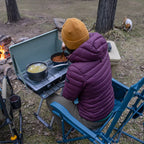 Patented Spring-Action BreezeRocker - Choice 504 - Heavy-Duty Kickback Rocker with Beverage Holder Detail