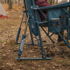 Patented Spring-Action BreezeRocker - Choice 504 - Heavy-Duty Kickback Rocker with Beverage Holder Detail