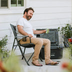 Ultra-Compact Comfort Quad Chair - Choice 989 - Pico Compact Folding Camp Chair with Carry Bag Detail