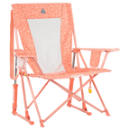 Patented Spring-Action Comfort Pro Rocker - Choice 375 - RoadTrip Rocker Smooth Motion Camp Chair - Coral Garden