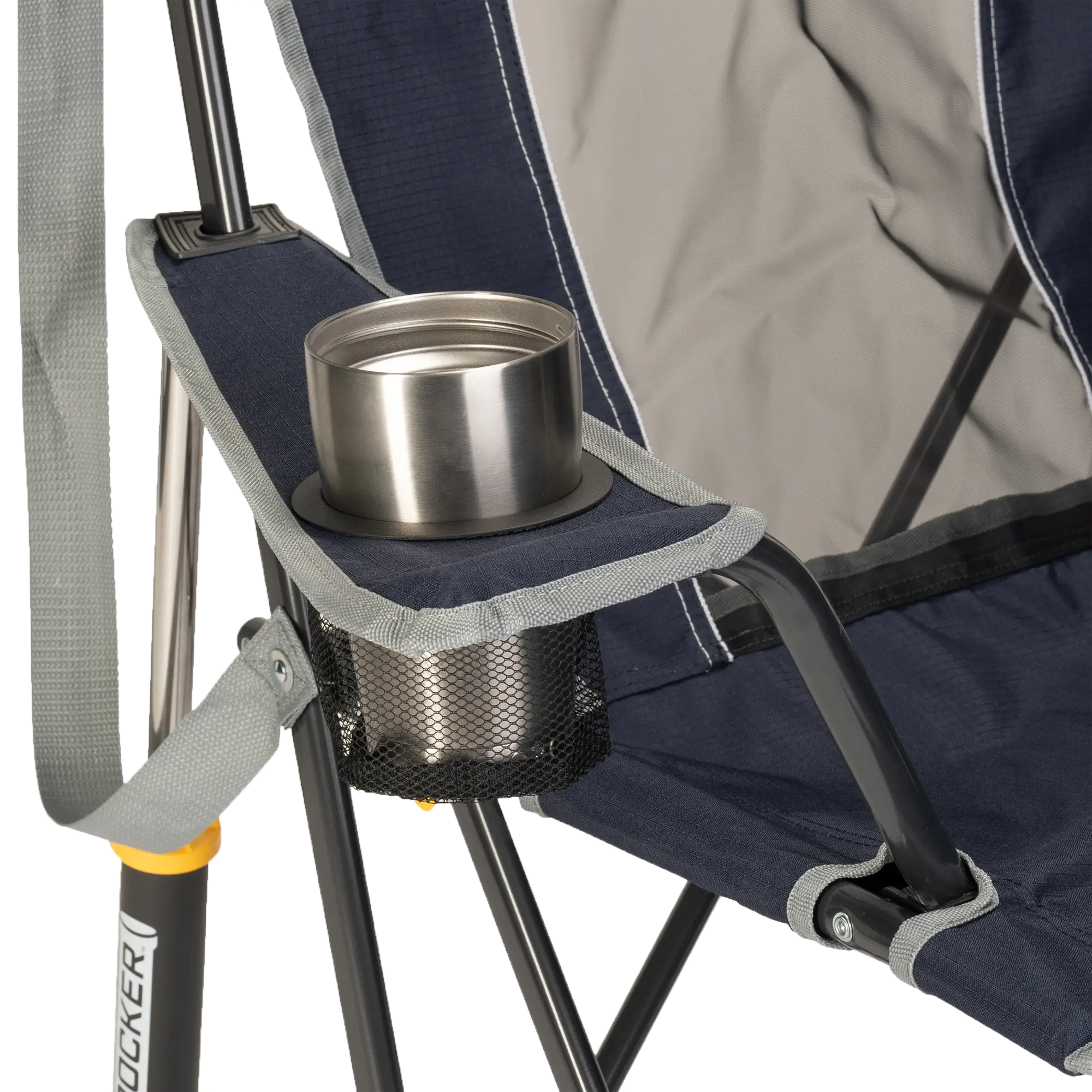 Patented Spring-Action Comfort Pro Rocker - Choice 375 - RoadTrip Rocker Smooth Motion Camp Chair Detail