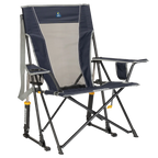 Patented Spring-Action Comfort Pro Rocker - Choice 375 - RoadTrip Rocker Smooth Motion Camp Chair - Indigo