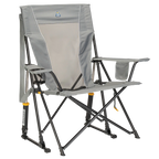 Patented Spring-Action Comfort Pro Rocker - Choice 375 - RoadTrip Rocker Smooth Motion Camp Chair - Mercury Gray
