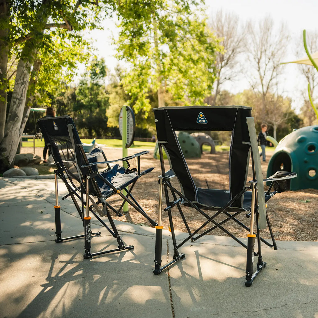 Patented Spring-Action Comfort Pro Rocker - Choice 375 - RoadTrip Rocker Smooth Motion Camp Chair Detail