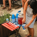 Heat-Resistant Compact Camp Table 20 - USA Anniversary Deluxe - Choice 757 - Portable Camping Table with Heat-Resistant Countertop Detail