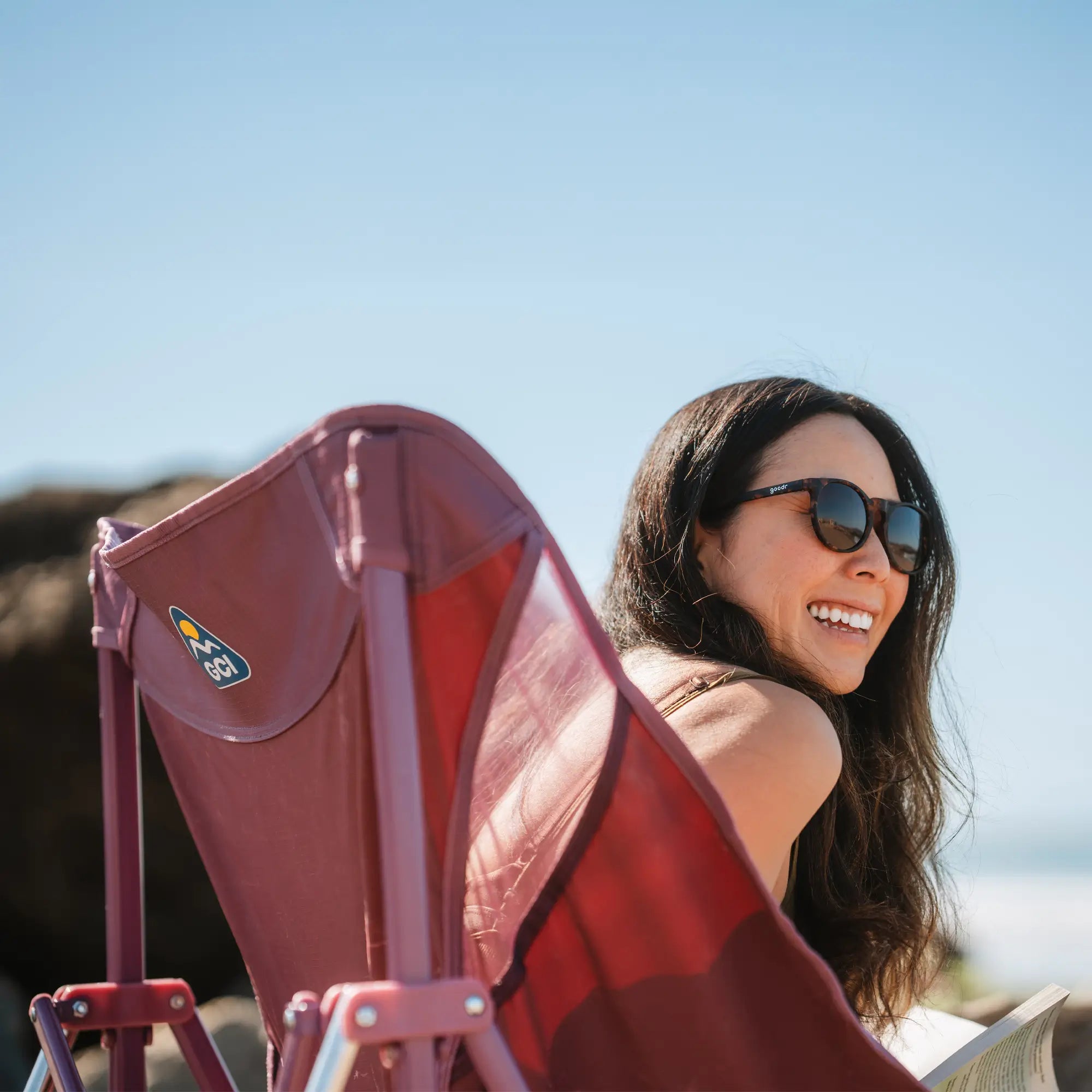 Premium All-Weather Pod Rocker Elite - Choice 832 - Patented Spring-Action Rocking Chair for Camping Detail