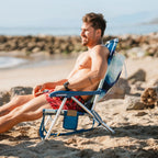 Reclining Beach Backpack Beach Chair - Choice 709 - Rust-Resistant Aluminum Sand-Friendly Lounge Chair Detail