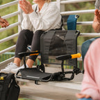 Premium All-Weather Stadium Rock-Cliner - Choice 540 - Freestyle Rocker Portable Outdoor Folding Chair Detail