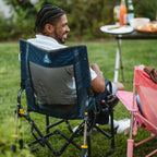 Luxury Camp Stowaway Rocker - Choice 794 - RoadTrip Rocker Smooth Motion Camp Chair Detail