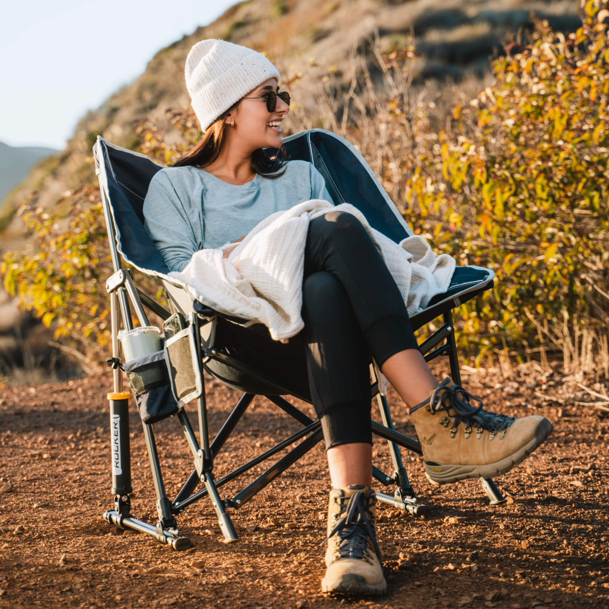 Smooth Motion Pod Rocker - Choice 933 - Freestyle Rocker Portable Outdoor Folding Chair Detail