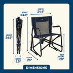 Luxury Camp Freestyle Rocker - Choice 711 - Freestyle Rocker Portable Outdoor Folding Chair Detail