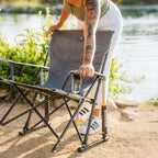 Premium All-Weather Kickback Rocker - Choice 345 - RoadTrip Rocker Smooth Motion Camp Chair Detail