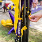 Luxury Camp College Comfort Pro Rocker - LSU Tigers - Choice 880 - Freestyle Rocker Portable Outdoor Folding Chair Detail