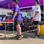Luxury Camp College Comfort Pro Rocker - LSU Tigers - Choice 880 - Freestyle Rocker Portable Outdoor Folding Chair Detail