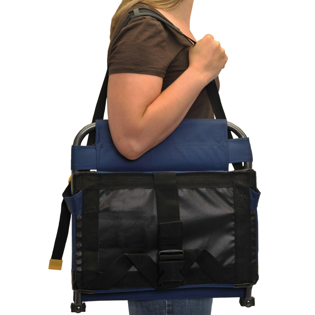 Ultra-Lightweight BleacherBack - Choice 696 - Lightweight Folding Bleacher Chair with Cushioning Detail
