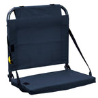 Ultra-Lightweight BleacherBack - Choice 696 - Lightweight Folding Bleacher Chair with Cushioning - Navy