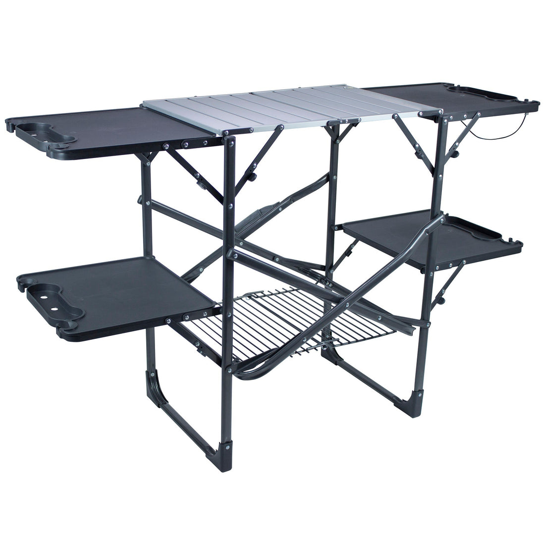 Heavy-Duty Camp Slim-Fold Cook Station - Choice 575 - Multi-Purpose Outdoor Culinary Cooking Set - Default Title