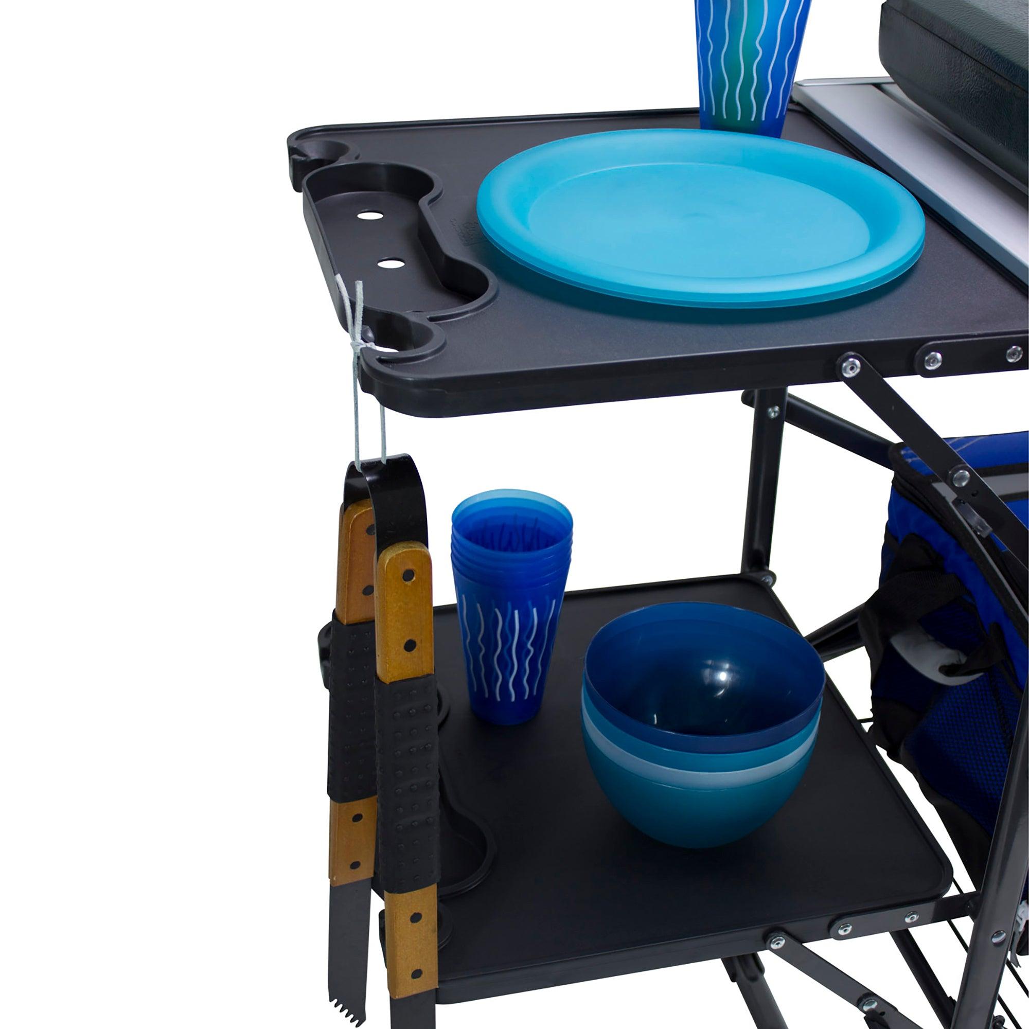 Heavy-Duty Camp Master Cook Station - Choice 171 - Heavy-Duty Stainless Steel Camp Cooking Gear Detail
