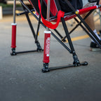 Premium All-Weather College Comfort Pro Rocker - Nebraska Cornhuskers - Choice 161 - RoadTrip Rocker Smooth Motion Camp Chair Detail