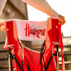 Premium All-Weather College Comfort Pro Rocker - Nebraska Cornhuskers - Choice 161 - RoadTrip Rocker Smooth Motion Camp Chair Detail
