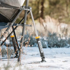 Luxury Camp RoadTrip Rocker - Choice 855 - Heavy-Duty Kickback Rocker with Beverage Holder Detail