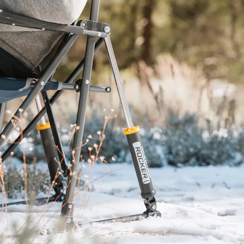 Luxury Camp RoadTrip Rocker - Choice 855 - Heavy-Duty Kickback Rocker with Beverage Holder Detail