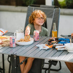 Heat-Resistant Slim-Fold Table - Choice 196 - Multi-Functional Heavy-Duty Grilling Table Counter Detail