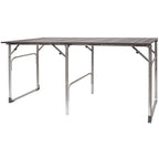 Heat-Resistant Slim-Fold Table - Choice 196 - Multi-Functional Heavy-Duty Grilling Table Counter - Default Title