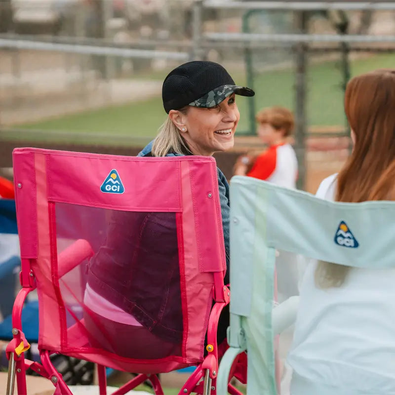 Luxury Camp Stowaway Rocker - Choice 794 - RoadTrip Rocker Smooth Motion Camp Chair Detail