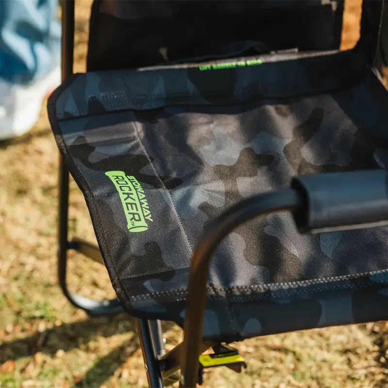 Luxury Camp Stowaway Rocker - Choice 794 - RoadTrip Rocker Smooth Motion Camp Chair Detail