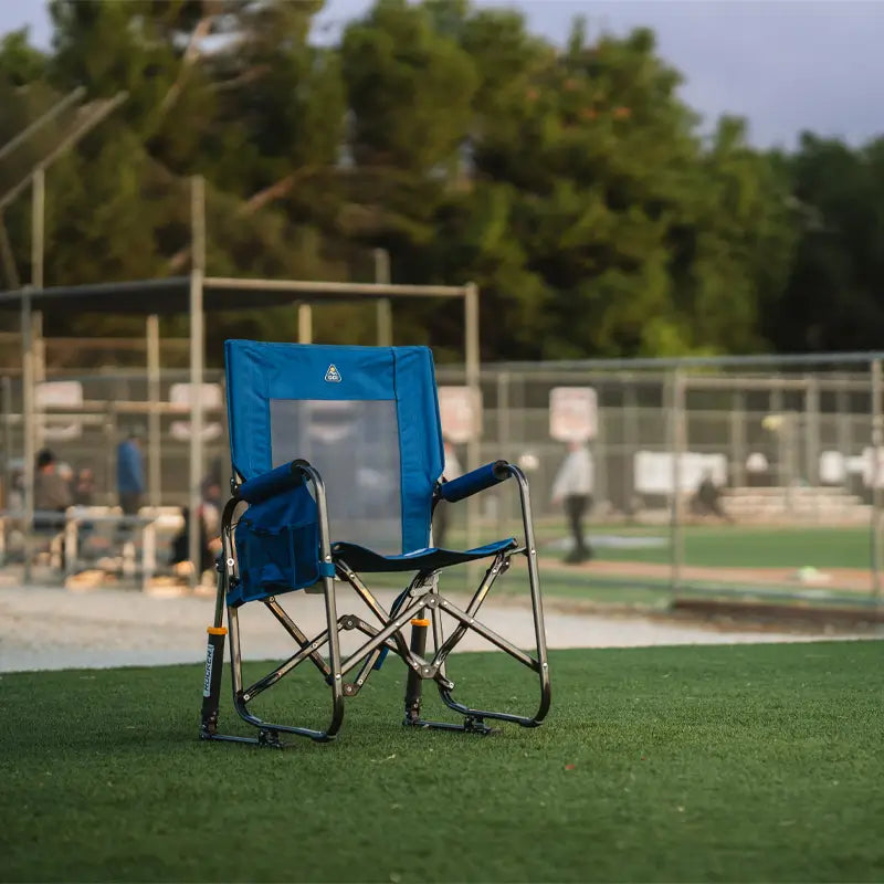Luxury Camp Stowaway Rocker - Choice 794 - RoadTrip Rocker Smooth Motion Camp Chair Detail