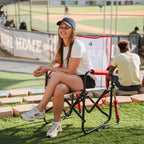 Luxury Camp Stowaway Rocker - Choice 794 - RoadTrip Rocker Smooth Motion Camp Chair Detail