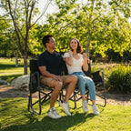 Premium All-Weather Tandem Rocker - Choice 227 - Patented Spring-Action Rocking Chair for Camping Detail