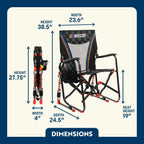 Smooth Motion Adjustable Rocker - NASCAR - Choice 899 - RoadTrip Rocker Smooth Motion Camp Chair Detail