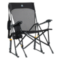 Patented Spring-Action BreezeRocker - Choice 504 - Heavy-Duty Kickback Rocker with Beverage Holder - Black