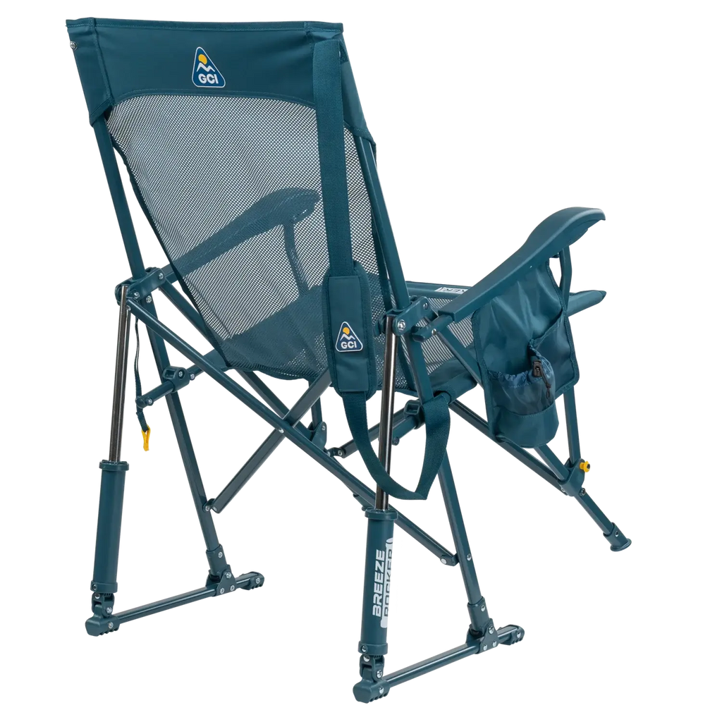 Patented Spring-Action BreezeRocker - Choice 504 - Heavy-Duty Kickback Rocker with Beverage Holder Detail