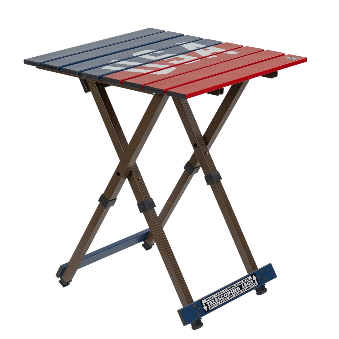 Heat-Resistant Compact Camp Table 20 - USA Anniversary Deluxe - Choice 757 - Portable Camping Table with Heat-Resistant Countertop - Default Title