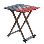 Heat-Resistant Compact Camp Table 20 - USA Anniversary Deluxe - Choice 757 - Portable Camping Table with Heat-Resistant Countertop - Default Title