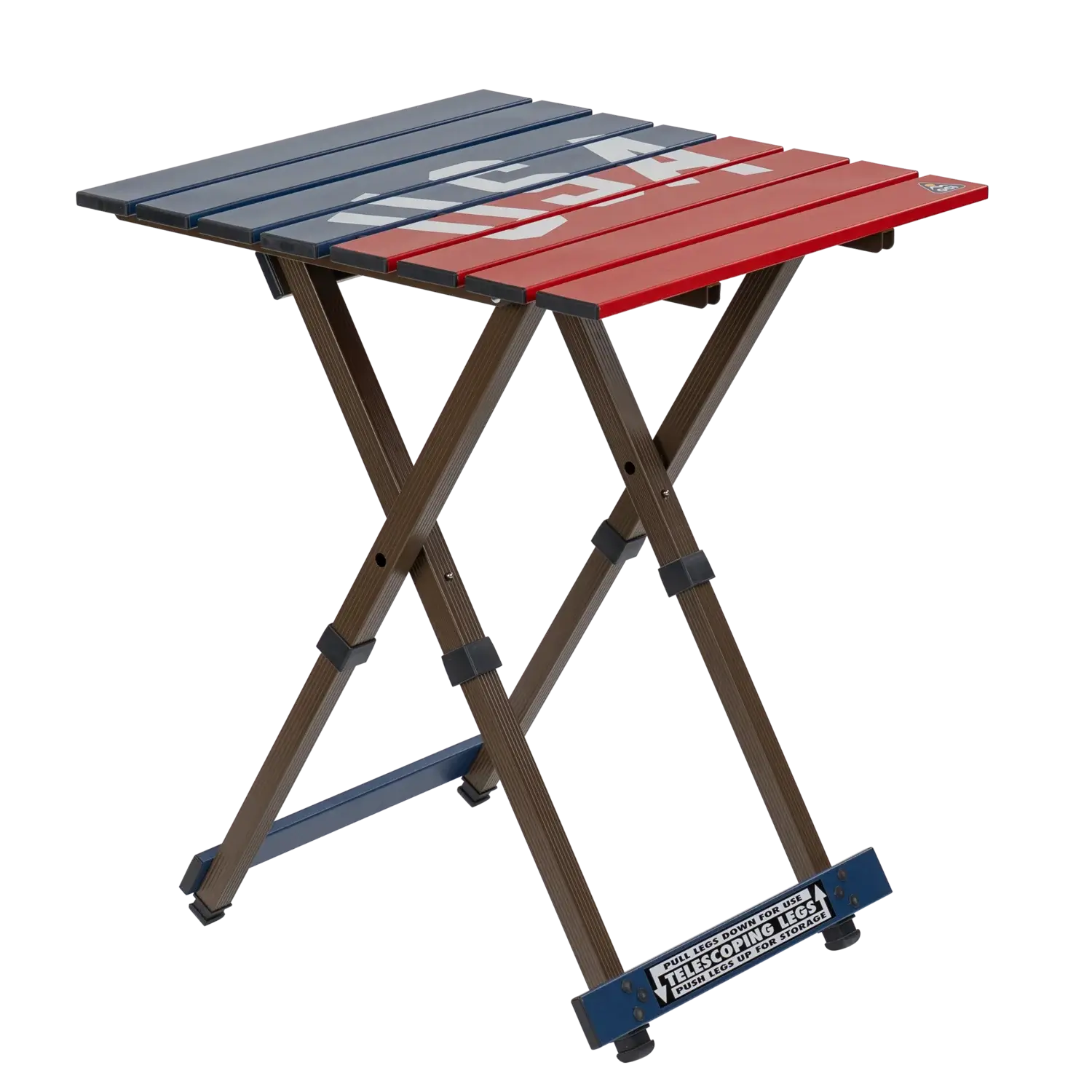 Heat-Resistant Compact Camp Table 20 - USA Anniversary Deluxe - Choice 757 - Portable Camping Table with Heat-Resistant Countertop - Default Title
