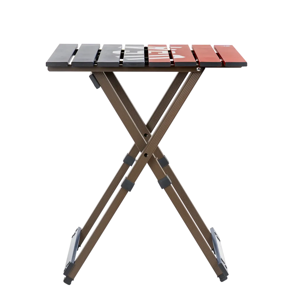 Heat-Resistant Compact Camp Table 20 - USA Anniversary Deluxe - Choice 757 - Portable Camping Table with Heat-Resistant Countertop Detail